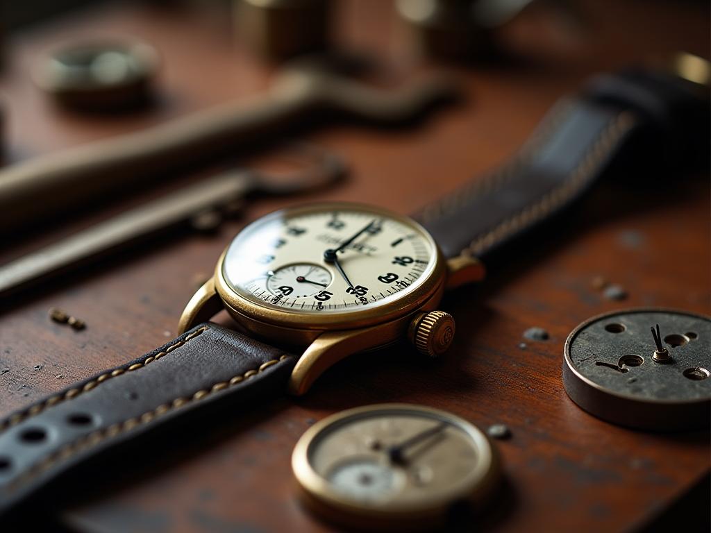 Restauración de reloj vintage clásico